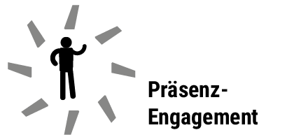 Button Thema: Präsenz-Engagement